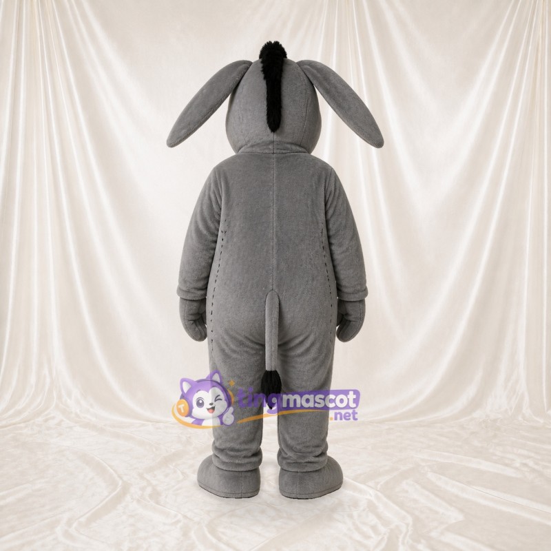 Gray Donkey Mascot Costume Full Body for Adults School Events