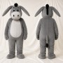 Gray Donkey Mascot Costume Full Body for Adults School Events