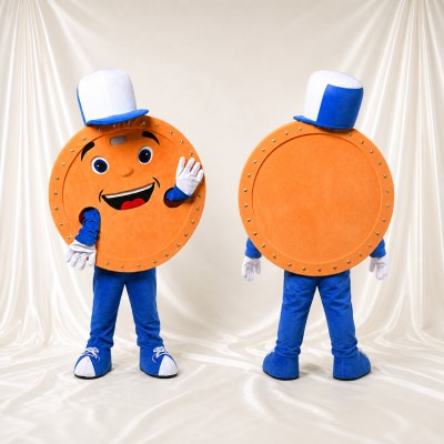 Coin Character Mascot Costume Full Body for Adults Promotions