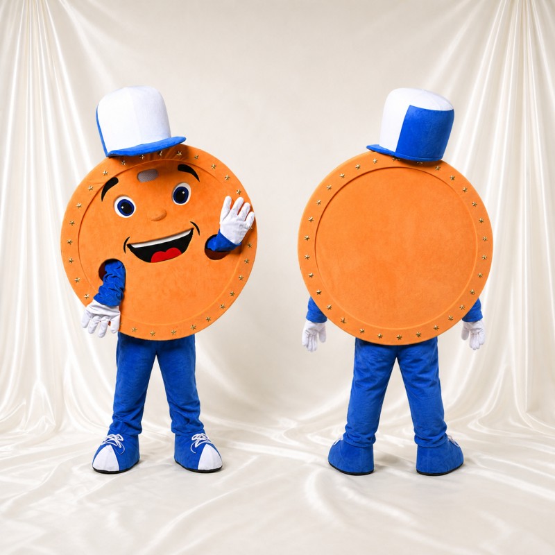 Coin Character Mascot Costume Full Body for Adults Promotions