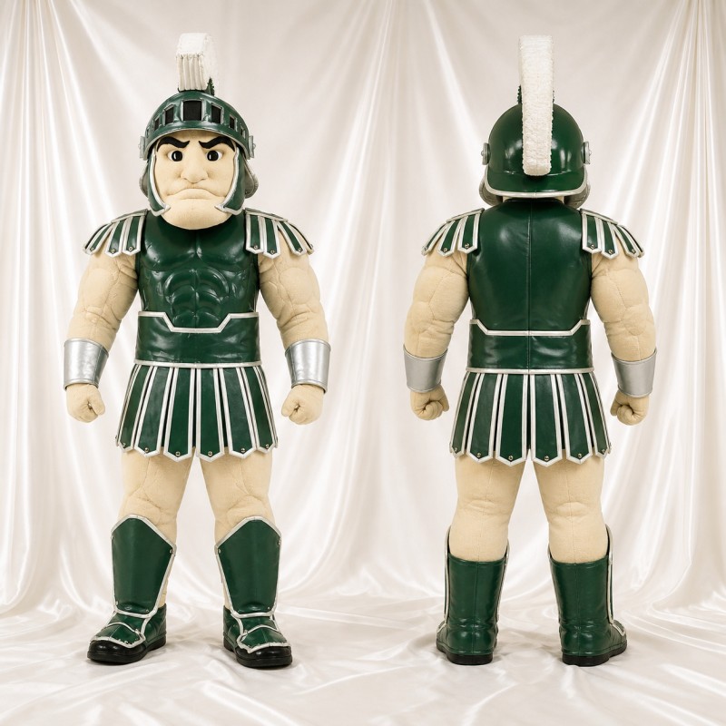 Green Knight Mascot Costume Full Body for Adults Promotions