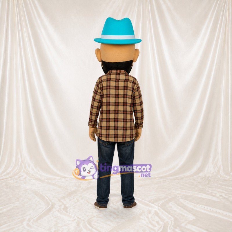 Gentleman Character Mascot Costume Full Body for Adults School Events