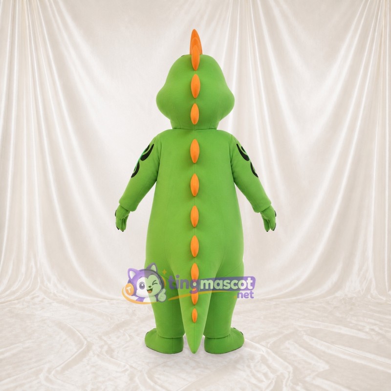 Green Lime Dinosaur Mascot Costume Full Body for Adults School Events