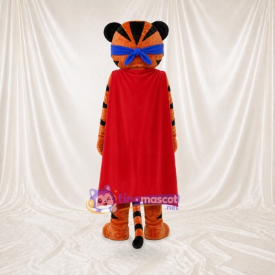Tiger Hero Mascot Costume Full Body for Adults School Events