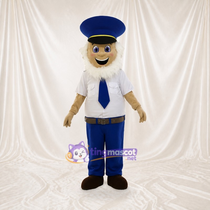 Capitaine de Navire Blanc Costume de mascotte intégral pour adultes Promotions