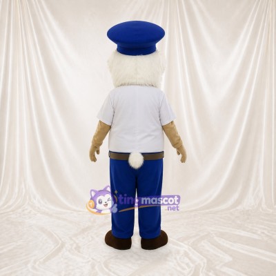 Capitaine de Navire Blanc Costume de mascotte intégral pour adultes Promotions