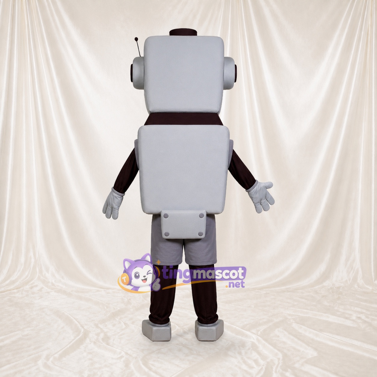 Gray Robot Mascot Costume Full Body for Adults Promotions Gray Robot Mascot Costume Full Body for Adults Promotions