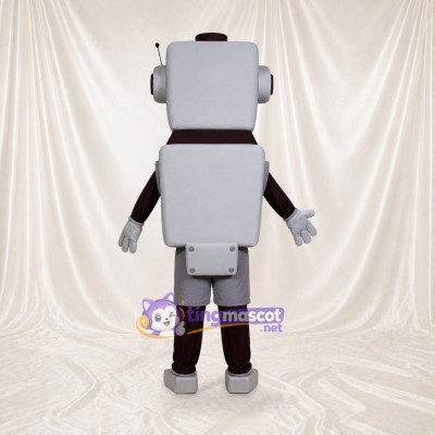 Gray Robot Mascot Costume Full Body for Adults Promotions