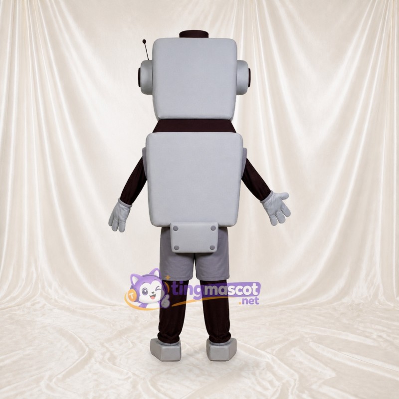 Gray Robot Mascot Costume Full Body for Adults Promotions