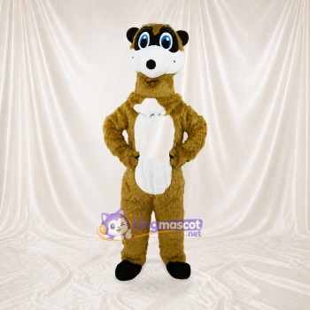 Brown Otter Mascot Costume Full Body for Adults School Events