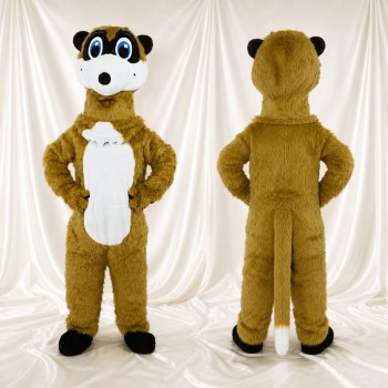 Brown Otter Mascot Costume Full Body for Adults School Events