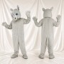 Gray Rhinoceros Mascot Costume Full Body for Adults School Events
