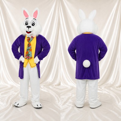 Rabbit Gentleman Mascot Costume Full Body for Adults Promotions