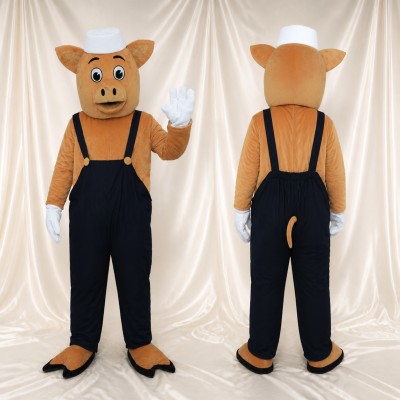 Baker Pig Mascot Costume Full Body for Adults Promotions