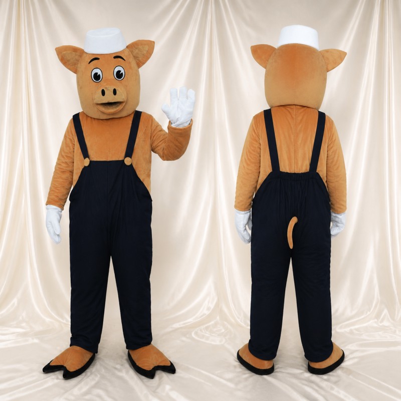 Baker Pig Mascot Costume Full Body for Adults Promotions