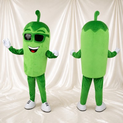 Front Bold Capsule Character Mascot Costume Full Body for Adults Promotions