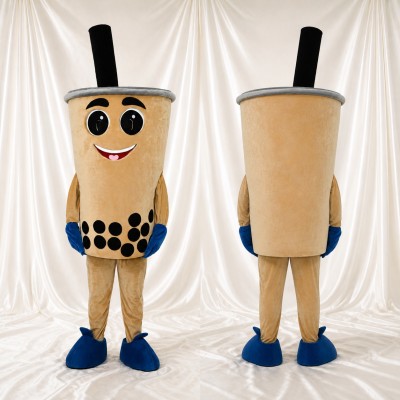 Bubble Tea Cup Mascot Costume Full Body for Adults Food Events