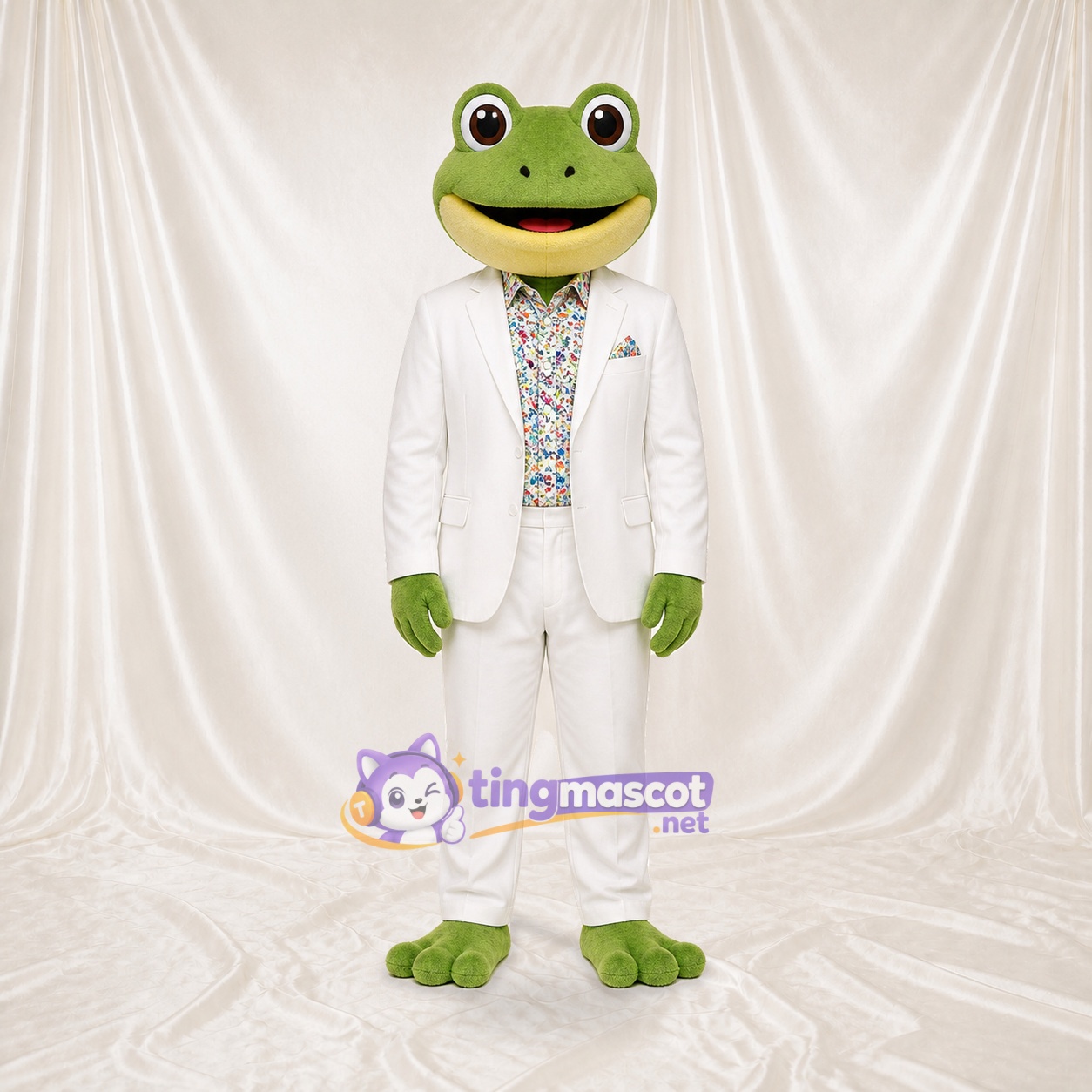 Frog Doctor Mascot Costume Full Body for Adults Promotions Frog Doctor Mascot Costume Full Body for Adults Promotions