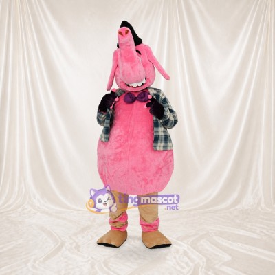 Éléphant gentleman Costume de mascotte intégral pour adultes Événements scolaires