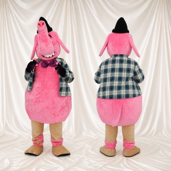 Éléphant gentleman Costume de mascotte intégral pour adultes Événements scolaires