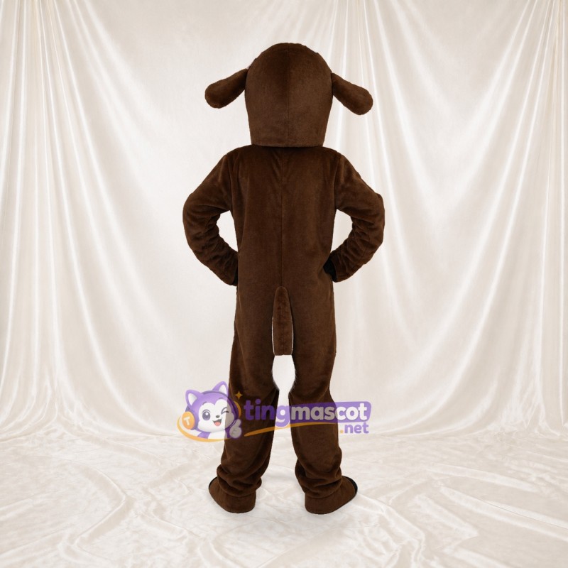Brown and White Goat Mascot Costume Full Body for Adults School Events